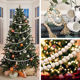 WLIANG 800 Pcs 10mm Natural Wood Beads, Unfinished Round Bulk Spacer Wooden Beads for DIY Crafts, Garlands Farmhouse Holiday Decor, Jewelry Bracelet WLIANG