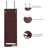 Giantex Jewelry Armoire Wall Door Mounted, Lockable Jewelry Cabinet with 42.5'' Full Length Mirror, 2 LEDs Jewelry Organizer Box with 2 Drawers, Giantex