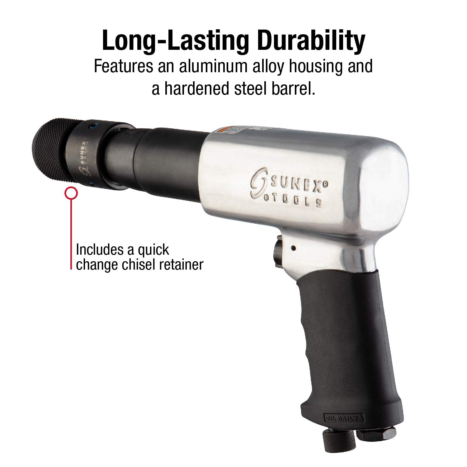 SUNEX TOOLS SX243 Hd 250-Mm Long Barrel Air Hammer - WoodArtSupply