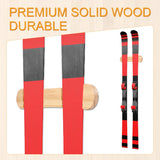 PEUTIER Minimalist Wood Ski Rack, Snowboard Wall Mount Rack Hanger Snowboard Display Rack Snowboard Storage Rack Ski Holder for Room Garage Ski Board PEUTIER