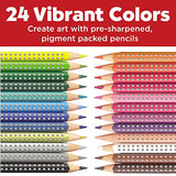 Faber-Castell Grip Colored EcoPencils - 24 Pack Colored Pencils, Pre-Sharpened Faber-Castell