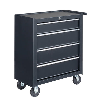 Winado 4-Drawer Tool Chest with Wheels & Lock & Key, Heavy Duty Cart Rolling Tool Box on Wheels, Metal Storage Cabinet, Rolling Tool Cart with