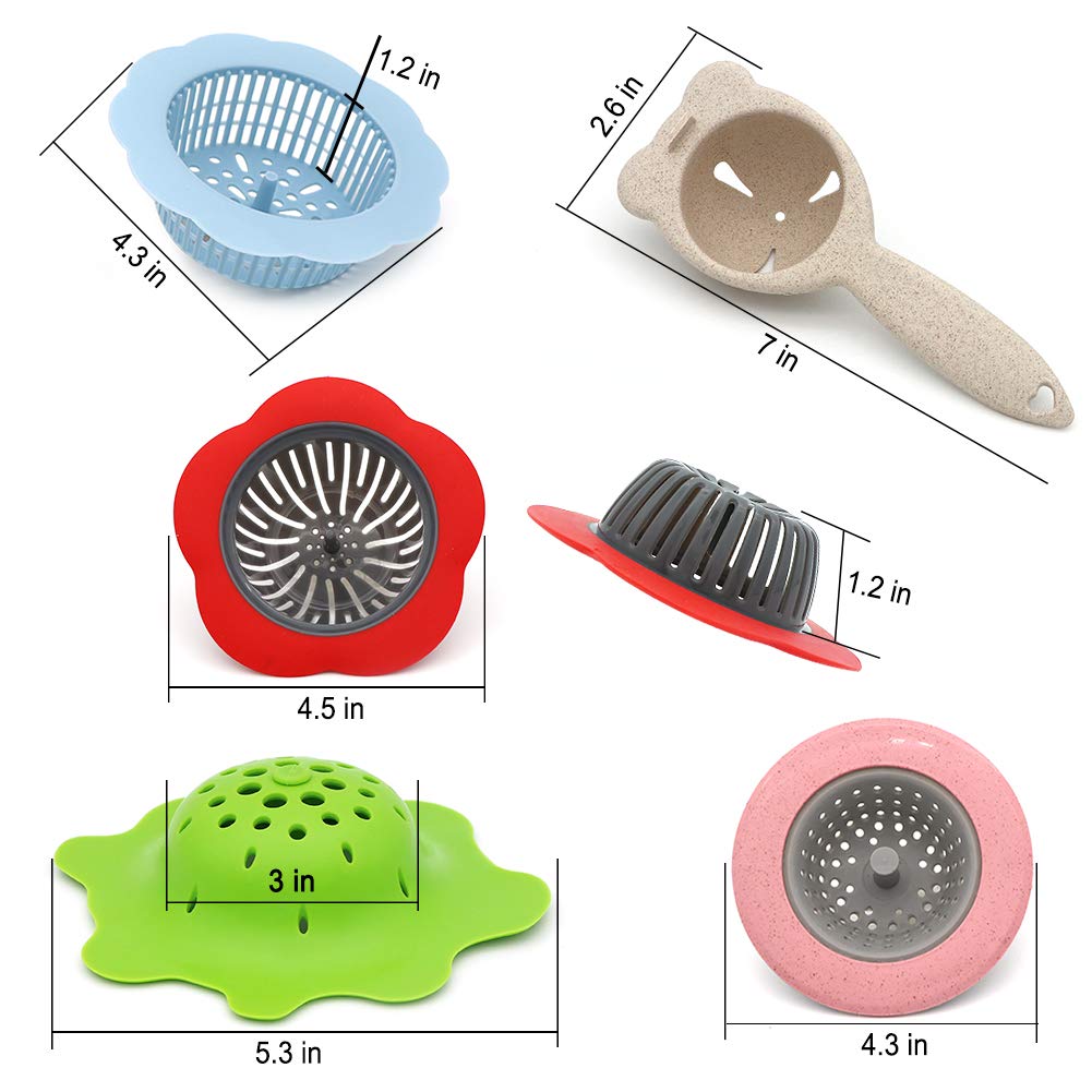 Acrylic Pouring Strainers, Angela&Alex 5 Pcs Flow Painting Tools Christmas DIY Kits Drawing Sets Flower Strainers Plastic Silicone Drain Basket