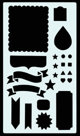 Dotted Journal Stencil Set (Over 300 designs that are great for bullet journaling, planners, and notebooks) (English, Telugu and German Edition) PETER PAUPER PRESS