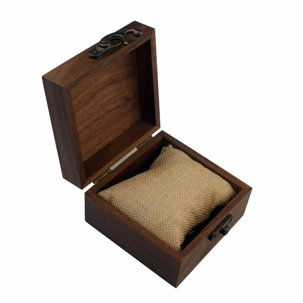 LONMAIX Walnut Wood Box for Crafts, Jewelry Box and watch box Wooden Keepsake Box Gift (Walnut) LONMAIX