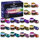 BALTIC DAY - Chameleon Mica Powder, 16 Jars of Color Shift Mica Powder Set - Epoxy Resin Color Pigment Powder - Chameleon Powder - Holographic Mica BALTIC DAY