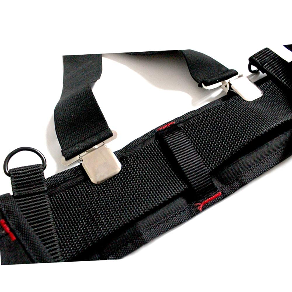 MELOTOUGH Padded Tool Belt Work Suspenders With Super Strong Clip for Carpenter's Suspension Rig construction suspenders for men MELOTOUGH