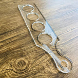 Clear Acrylic Flight Paddle Template, Woodworking Router Template, Modern Beer Flight Template Phocaea