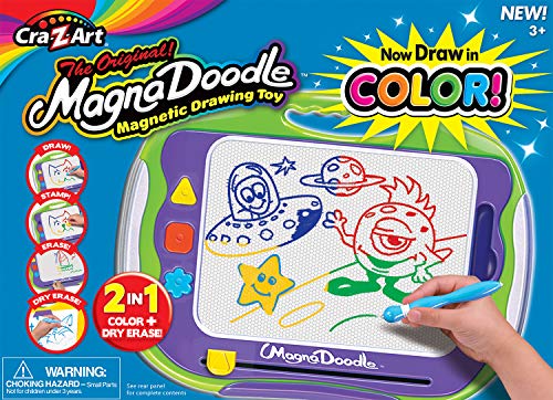 Cra-Z-Art Magna Doodle in Color For 36 months to 1200 months With Portable Magnetic Board with Eraser - WoodArtSupply