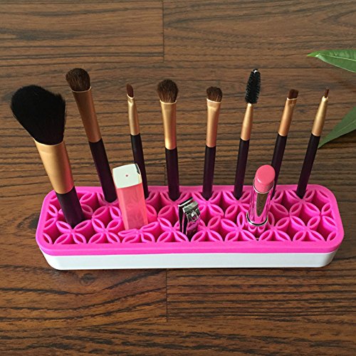 Anddyam Desktop Organizers ,Cosmetic Storage Box& Desktop Storage Box Pink - WoodArtSupply