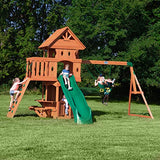 Backyard Discovery Woodland All Cedar Wood Playset Swing Set Backyard Discovery
