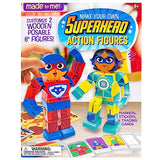 Made By Me Make Your Own Superhero Action Figurines, Make Your Own Action Figure, Includes Superhero Stickers, Moving Superhero Figurines, Customize Made By Me