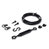 SANKINS Anti-Sag Gate Kits for Wooden Fence, Black Anti-Sagging Gate Support Cable Kit Hardware, Gate Sag Frame Kit Hardware for Wooden Fence, Wood SANKINS