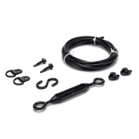 SANKINS Anti-Sag Gate Kits for Wooden Fence, Black Anti-Sagging Gate Support Cable Kit Hardware, Gate Sag Frame Kit Hardware for Wooden Fence, Wood SANKINS