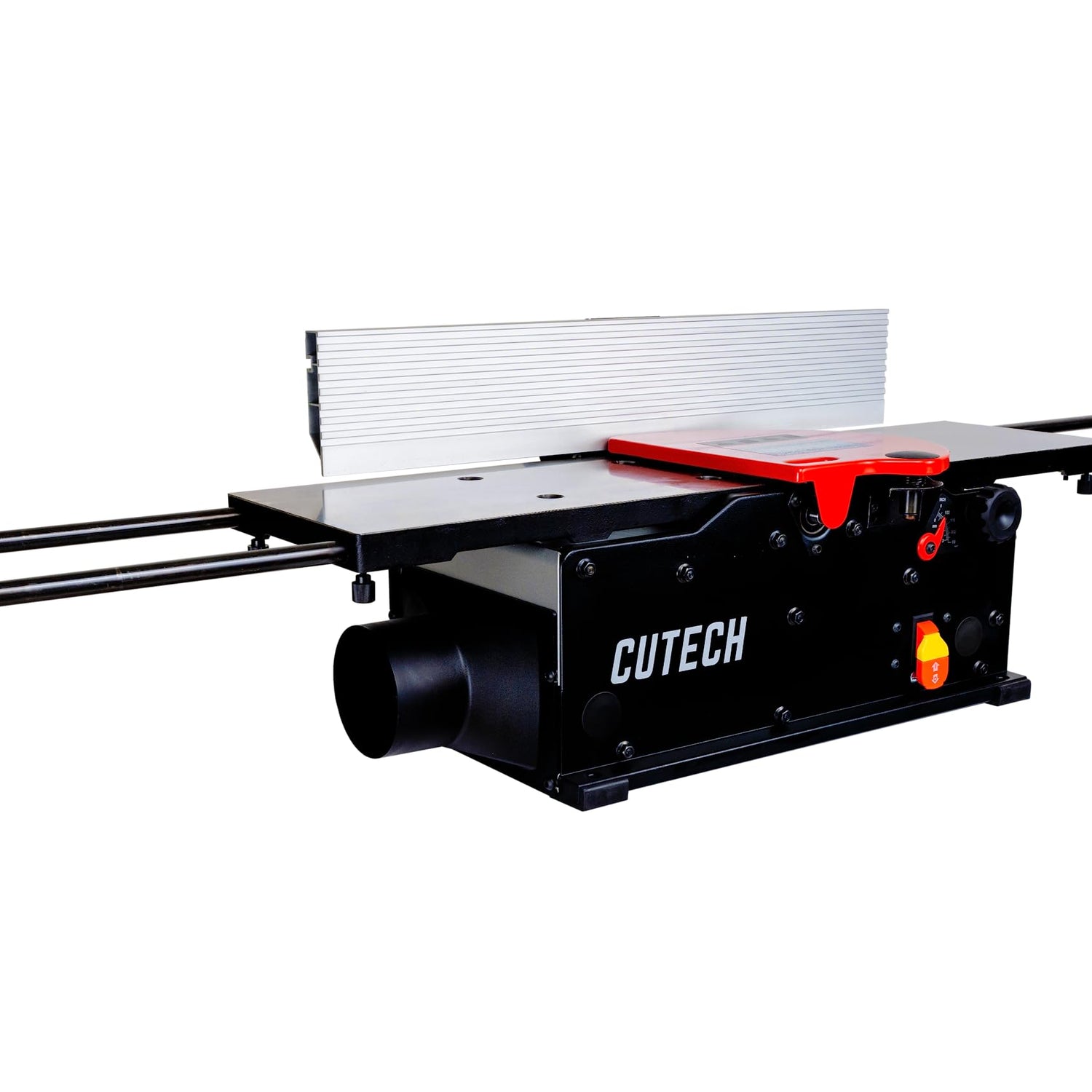 Cutech 40180HI 8-Inch Spiral Cutterhead Benchtop Jointer with Cast Iron Tables, 16 Tungsten Carbide Inserts, Extra Long 24" Fence and Additional CUTECH