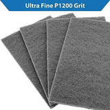 TJR® Scuff Pads 10-Pack – Non-Woven Fleece Buffing Pads for Automotive, Autobody – Multipurpose 6 x 9 Inch Scouring Pad – Tear Resistant Wet and Dry TJR