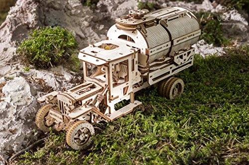 UGears Truck with Tanker Mechanical Wooden Model KIT 3D Puzzle Assembly