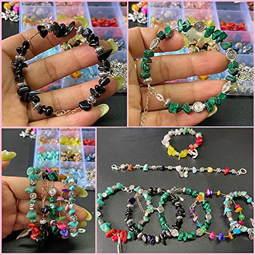 Xmada Jewelry Making Kit - 1587 PCS Beads for Jewelry Making Jewelry Making  Supplies with Crystal Beads