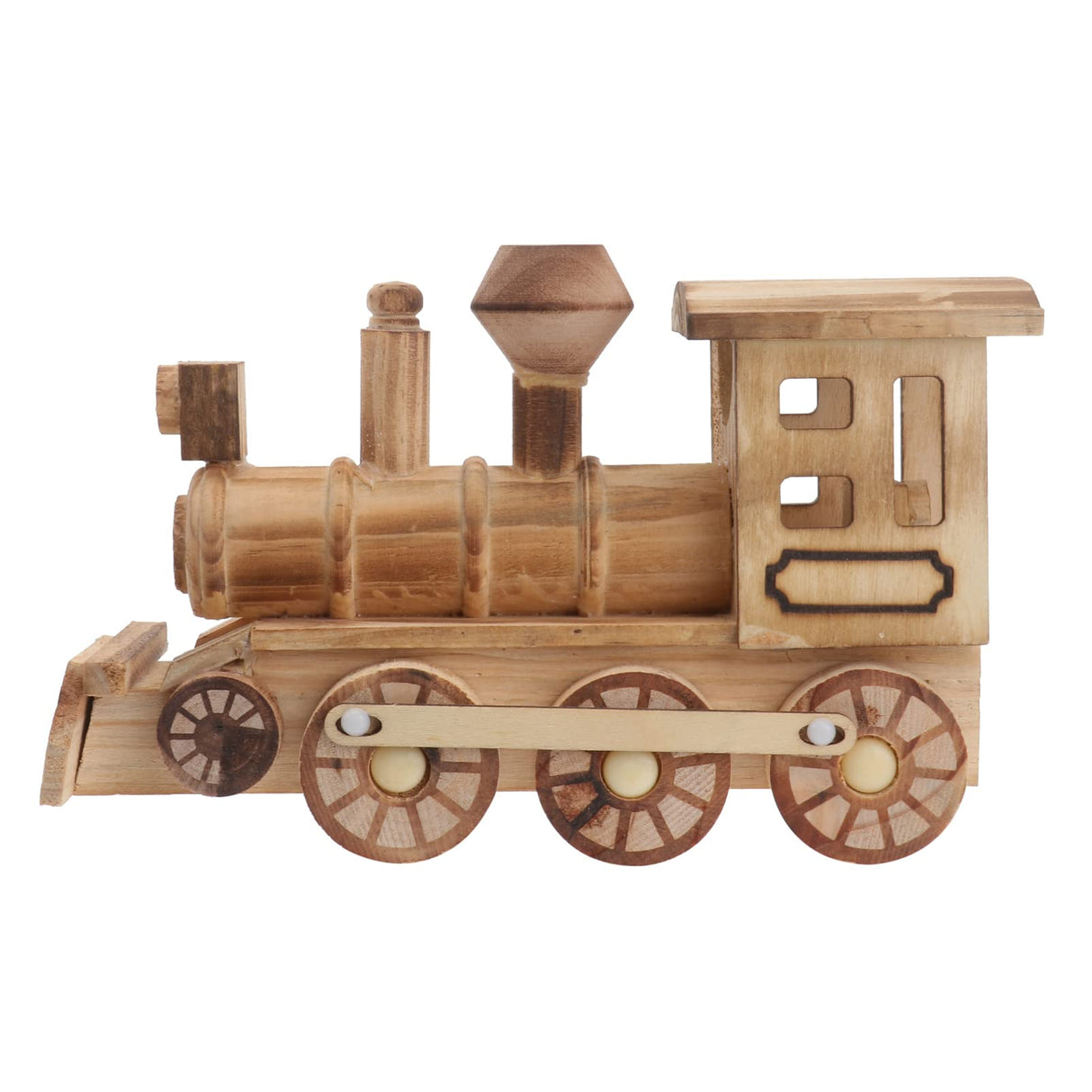 BESPORTBLE Wooden Crafts Wood Steam Train Figurine Train Model Retro Locomotive Ornaments Steampunk Statue Train Gifts Wood Crafts Desktop Decor for BESPORTBLE