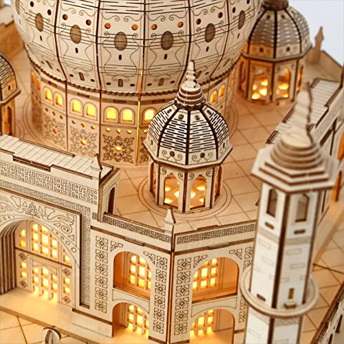 bennama 3D Wooden Puzzles Persian Love Palace Kits Includes Light Strip, Brainteaser and Puzzle for Halloween/Birthday,Gifts for Adults and Teens to - WoodArtSupply