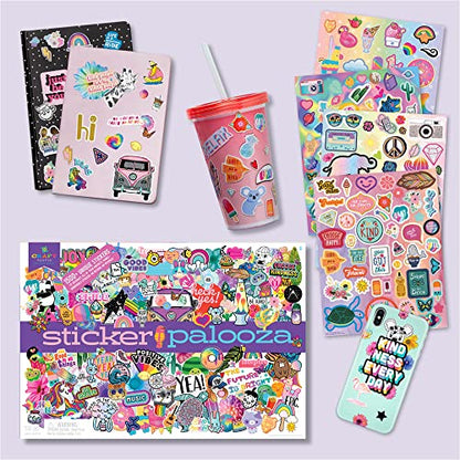 Craft-tastic — Sticker Palooza — 1500+ Cute & Trendy Stickers for Kids and Teens — Decorate Notebooks, Phones, Laptops, and More! - WoodArtSupply