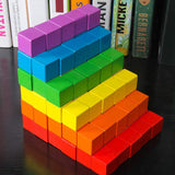 50pcs Blank Cubes unpainted Wood Blocks Wood Cube Unfinished Blocks Craft Cubes DIY Wood Blocks Wood Craft Block Square Blocks Unfinished Blank Child SUPVOX