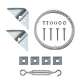 HOME MASTER HARDWARE 2 Pack Anti Sag Gate Kit for Wooden Fence Repair, Zinc Plated Steel, Anti-sag Gate Hardware Kit - Turnbuckle, Hooks, Heavy HOME MASTER HARDWARE