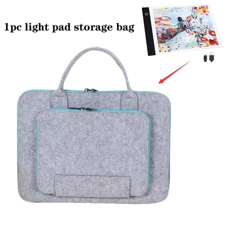 YYFQ Light Box Handheld Felt Bag Compatible with A4 Diamond Painting Light Board Storage Bag Diamond Painting Tools and Accessories YYFQ