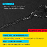 MEEDEN Large Art Portfolio Case 32" X 42" Water-proof, 600D Oxford Cloth, Art Portfolio Bag Black, Portfolio Folder for Artwork for Artwork, Drawing, MEEDEN