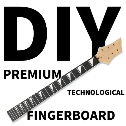 Ktaxon DIY Guitar Kit with Mahogany Body, Premium Fingerboard and Maple Neck, 6 String DIY electric Guitar Kit with Unique Design, Easy Installation - WoodArtSupply