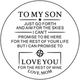 KOSTING Custom Engraved Wooden Watch for Son from Mom Dad Parent Him as Personalized Anniversary Christmas Birthday Father Day Graduation Valentine's KOSTING