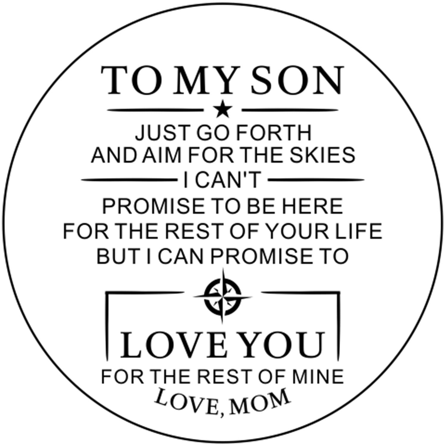 KOSTING Custom Engraved Wooden Watch for Son from Mom Dad Parent Him as Personalized Anniversary Christmas Birthday Father Day Graduation Valentine's - WoodArtSupply