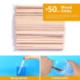 LEOBRO 8 Pack 300ml Liquid Measuring Mixing Cups for Epoxy Resin, Graduated Plastic Measuring Cups for Resin, Multipurpose Mixing Cups for Resin LEOBRO