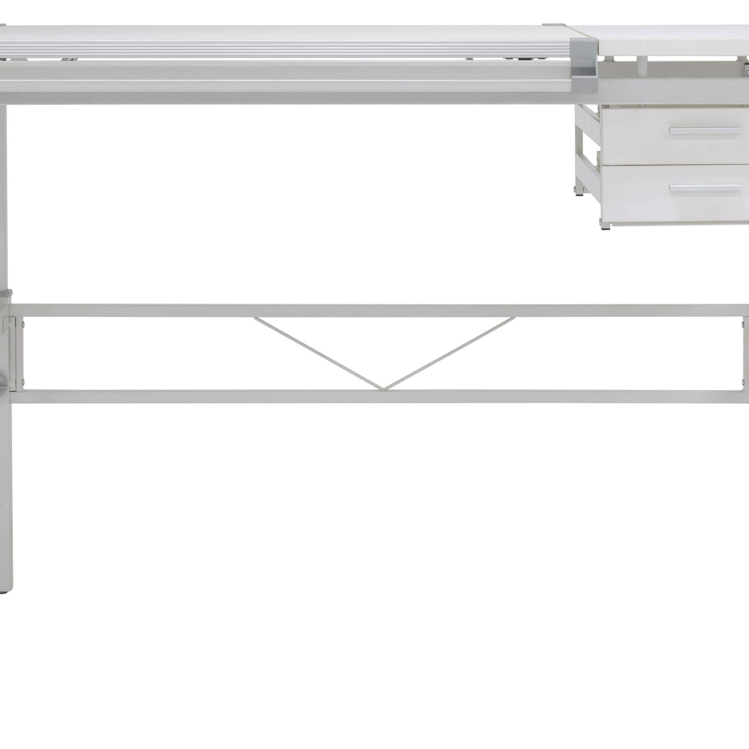 Studio Designs Graphix II Pro Line Split Top Height Adjustable Drafting, Drawing Table with 39.5" x 30" Tilting Top,White SD Studio Designs