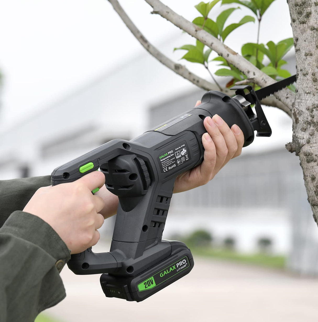 GALAX PRO Circular Saw and Reciprocating Saw Combo Kit with 1pcs 4.0Ah Lithium Battery and One Charger, 7 Saw Blades and Tool Bag GALAX PRO