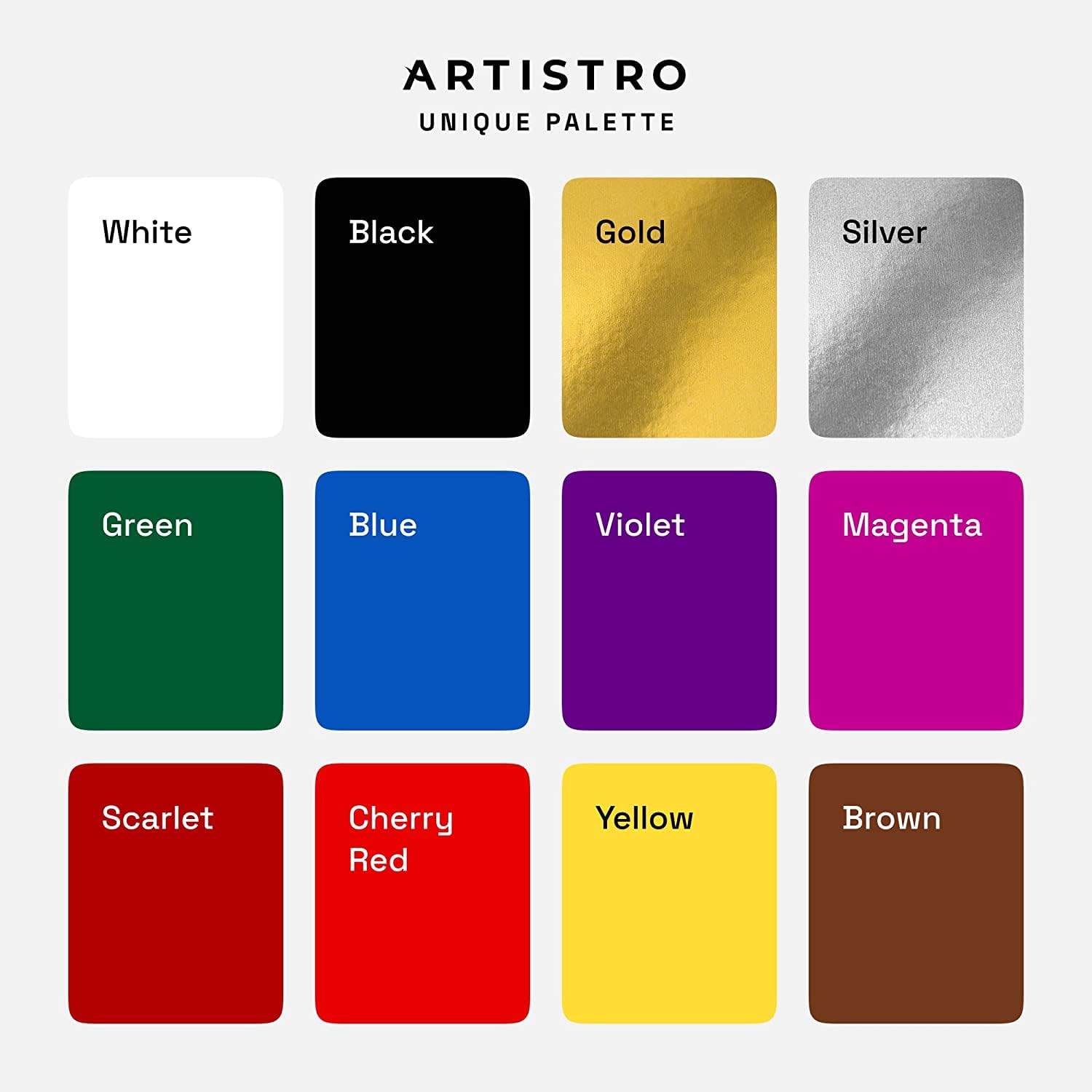 ARTISTRO Paint Pens for Rock Painting, Stone, Ceramic, Glass, Wood, Canvas. Set of 12 Acrylic Paint Markers Extra-fine Tip ARTISTRO
