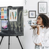 RRFTOK Artist Easel Stand, Adjustable Easel for Painting Canvases Height from 17 to 66 Inch,Carry Bag for Table-Top/Floor Drawing and Didplaying RRFTOK