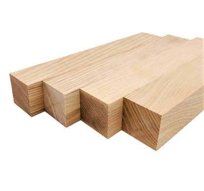 White Ash Lumber Square Turning Blanks (4 Pc) (2" x 2" x 8")