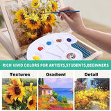 54 Pieces Watercolor Paint Set with Portable Wood Easel, Complete Starter Painting Art Supplies with Watercolor Paints, Canvases, Sketch Pads, AOTEMOON