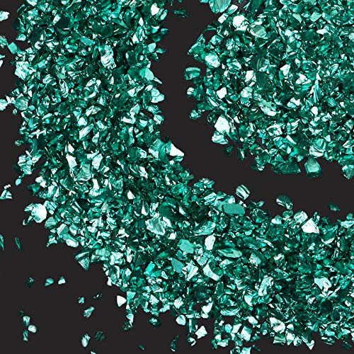 Crushed Glass Craft Glitter for Resin, Irregular Metallic Crystal Chips Sprinkles Chunky Glitter Shiny Nail Sequins Flakes for Nail Art DIY Jewelry - WoodArtSupply