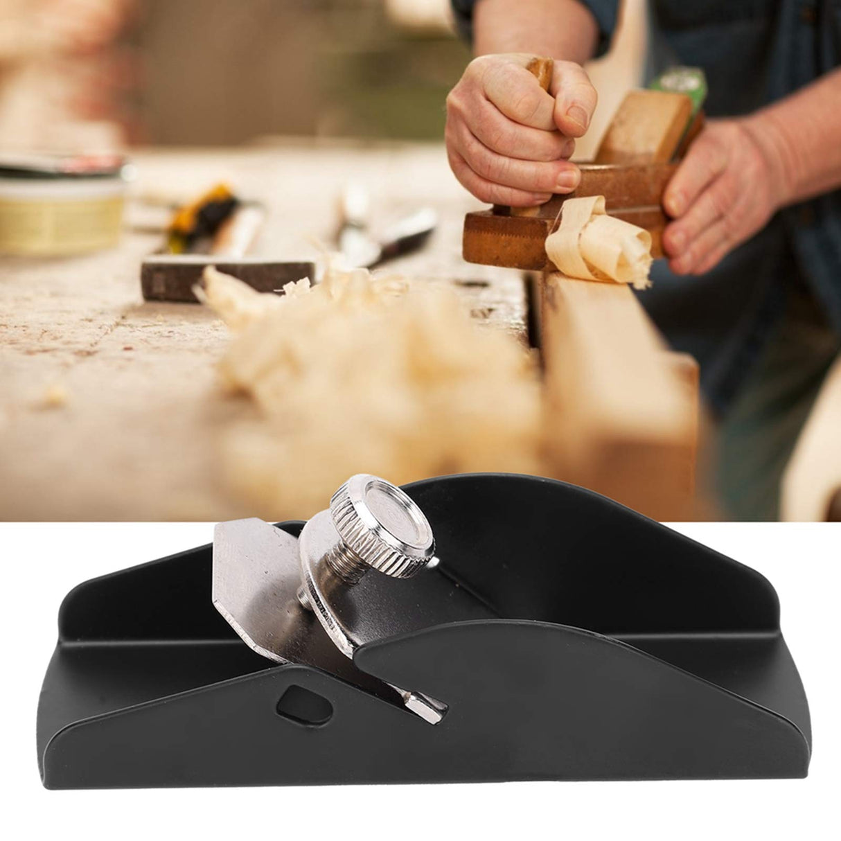 Hand Planer, Trimming Plane Mini Wood Planer Aluminum Alloy Lightweight Woodworking Trimming Carpenter Tools,for Modeling Sculpture and Woodworking POCREATION