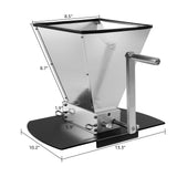 FERRODAY Malt Mill Malted Grain Mill 2 Roller Stainless Steel Malt Crusher Heavy Duty Malt Mill Homebrew Grain Crusher Adjustable Barley Grinder Low Ferroday