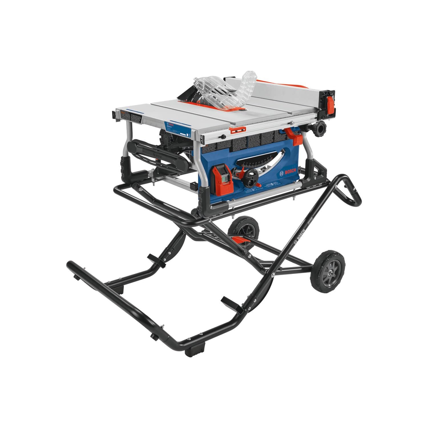 BOSCH GTS15-10 10 In. Jobsite Table Saw with Gravity-Rise Wheeled Stand - WoodArtSupply