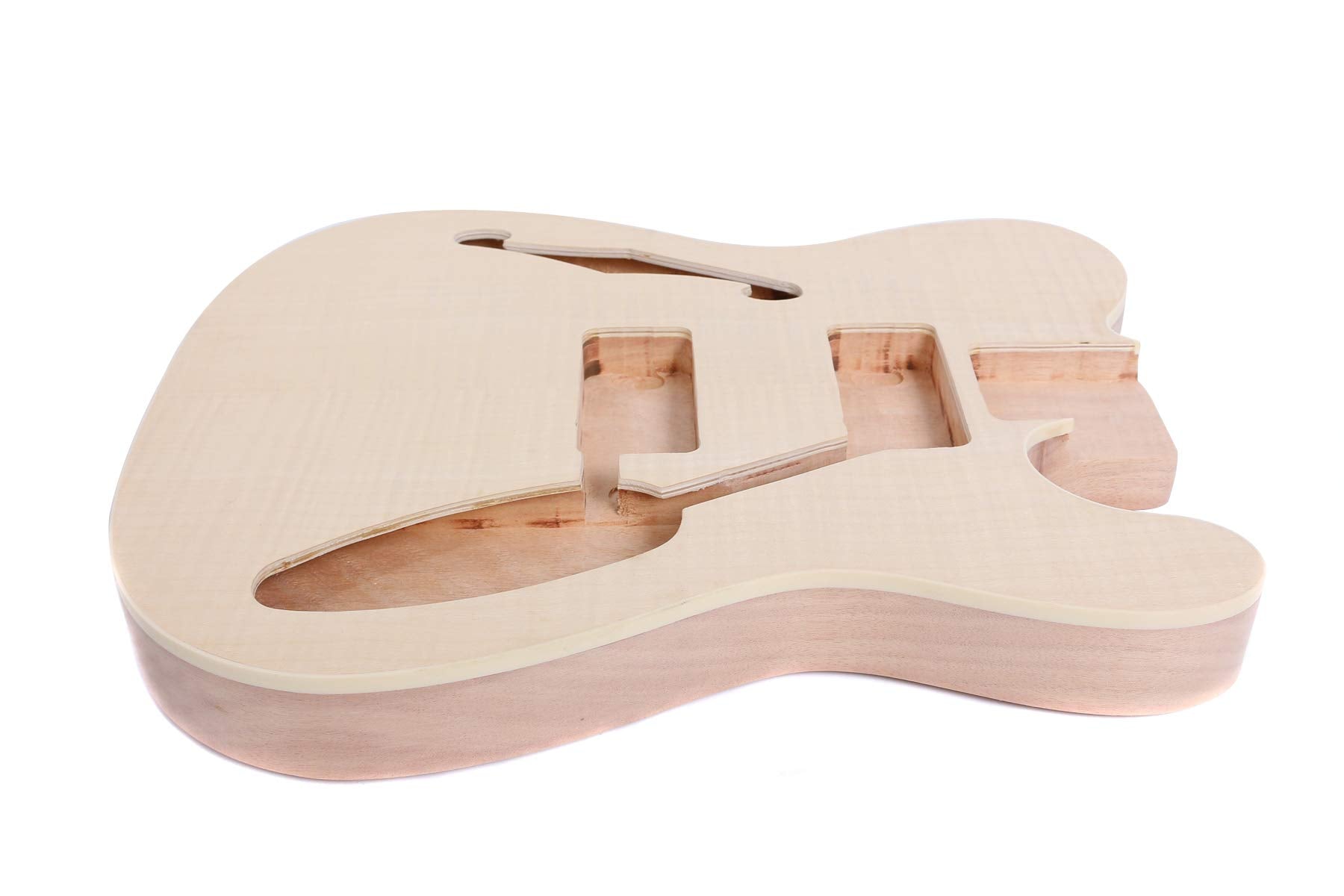 Unfinished Guitar Body Replacement Mahogany Maple wood For Tele Style Electric guitar - WoodArtSupply