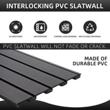 Slatwall Panels 4x8 ft with 15pcs Slat Wall Accessories, Slat Wall Paneling Garage Wall Organizer, PVC Wall Panels Pegboard with Slatwall Hooks, FRAYSCENT