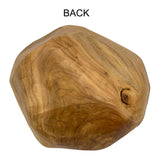 OUEEGER Wood Salad Bowl(10"-12"), Handmade Natural Root Wooden Bowl, Wood Crafts Bowl Serving for Fruit, Snack, Food OUEEGER