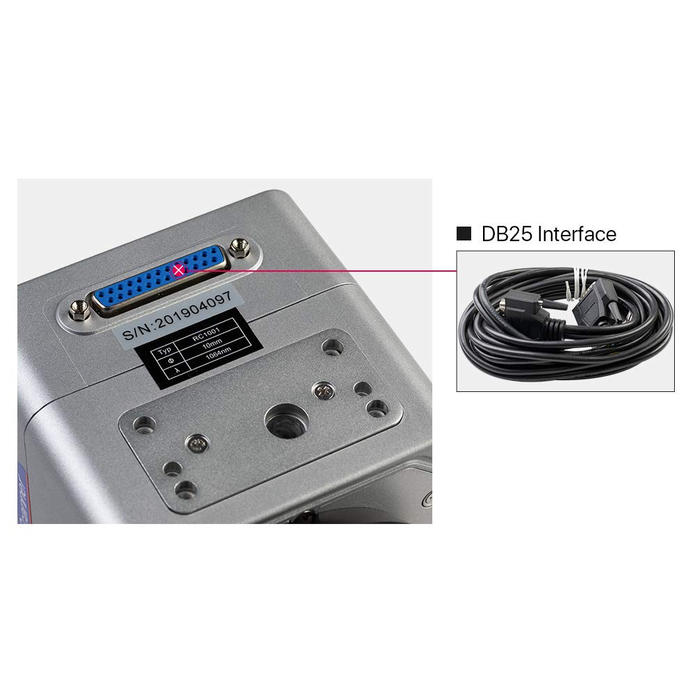 Cloudray Fiber Galvo Scanner Head RC1001 Input Aperture 10mm Wavelength 10.6um/1064nm/355nm For Laser Marking (RC1001 1064nm) Cloudray