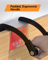 FAHKNS Panel and Plywood Carrier Tool, 0 to 1 Grip Range Sheetrock Gripper Carrying Soft-Grip Handle Gripper Lift for Clamp Wood Board Drywall Lifter FAHKNS