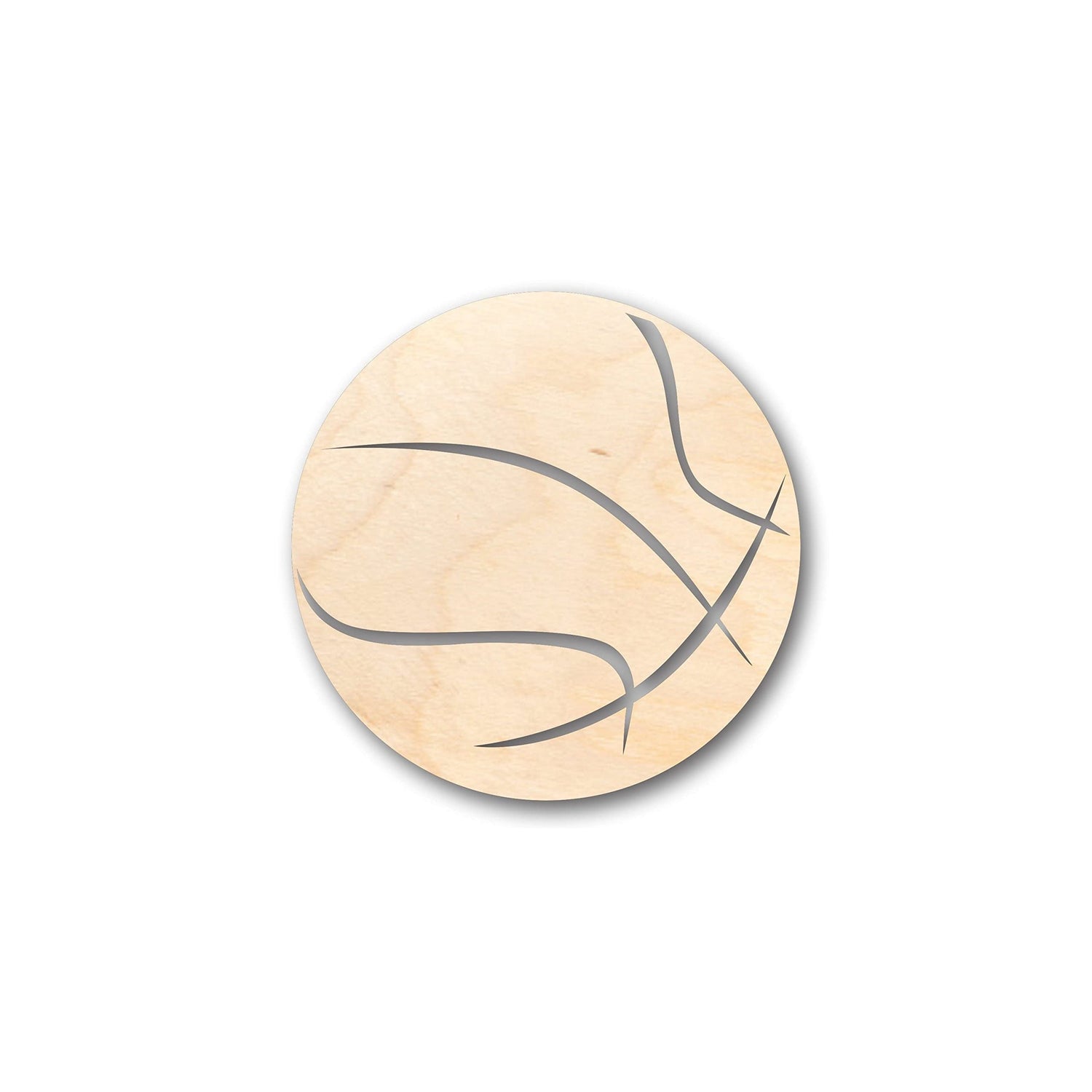 Unfinished Wood Basketball Shape - Craft - up to 36" DIY 4" / 1/4" 24 Hour Crafts