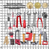 Construction Tools Fondant Silicone Molds Set for Chocolate Candy Sugarcraft Cupcake Topper Cookie Decorating, Epoxy Resin Soap Clay Wax Craft FUNSHOWCASE